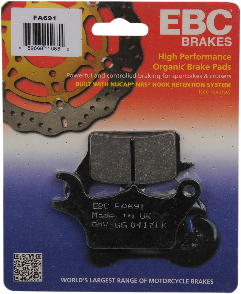 EBC Brake Pad Org FA691