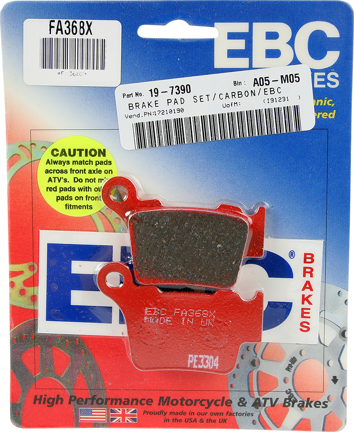 EBC Brake Pad Carbon FA368X