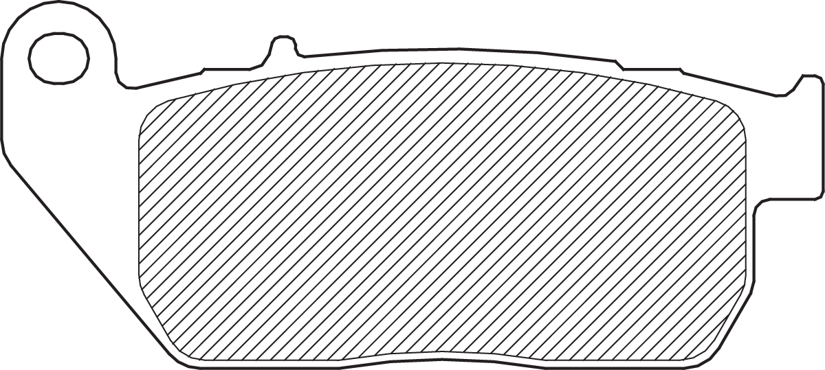 Drag Specialties Pads Brk S-m 04-13XL Fr