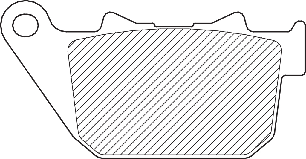 Drag Specialties Pads Brk S-m 04-13XL Rear
