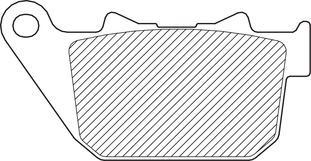Drag Specialties Pads Brk S-m 04-13XL Rear