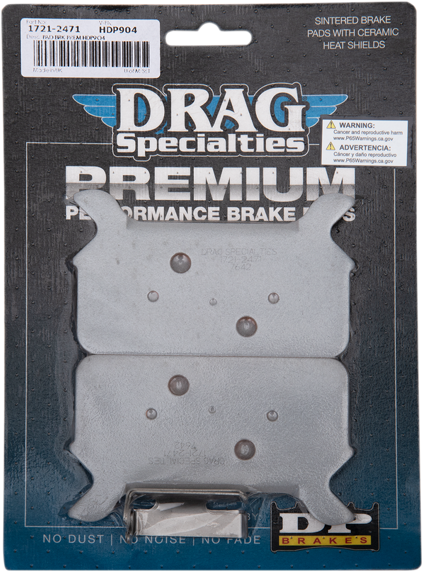 Drag Specialties Pad Brk Prem HDP904