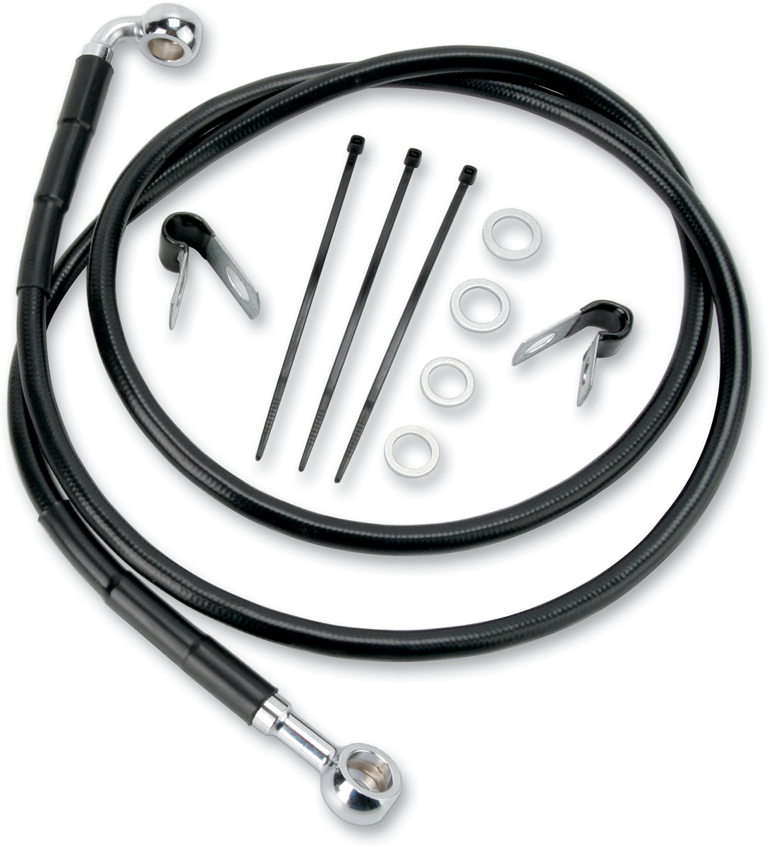 Drag Specialties Line Brk Ft Wg 93-05 BK+2