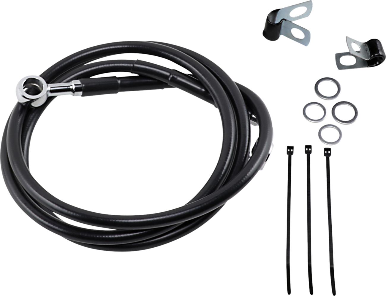 Drag Specialties Line Brk Ft Wg 93-05 BK+4