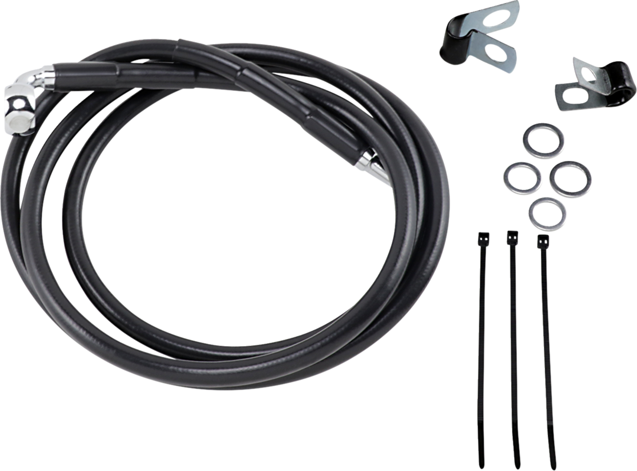 Drag Specialties Line Brk Ft Wg 93-05 BK+6
