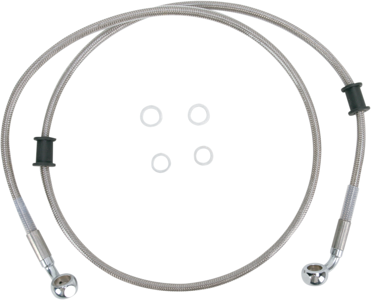 Drag Specialties Line Brk Fr 10-15FXDWG - Stainless Steel