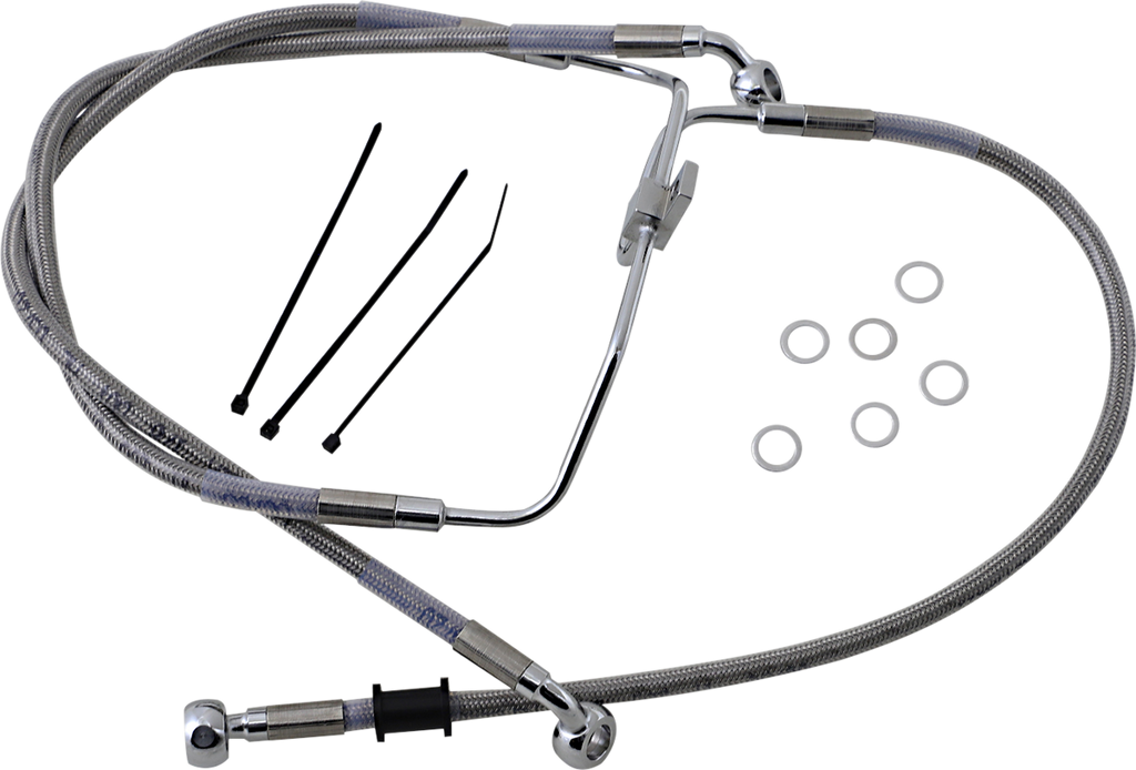 Drag Specialties Brakeline FXDF08-17 - Stainless Steel