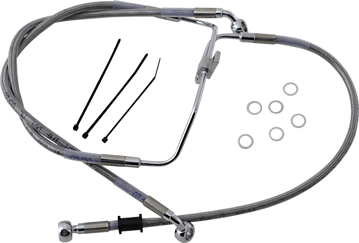 Drag Specialties Brakeline FXDF08-17 - Stainless Steel