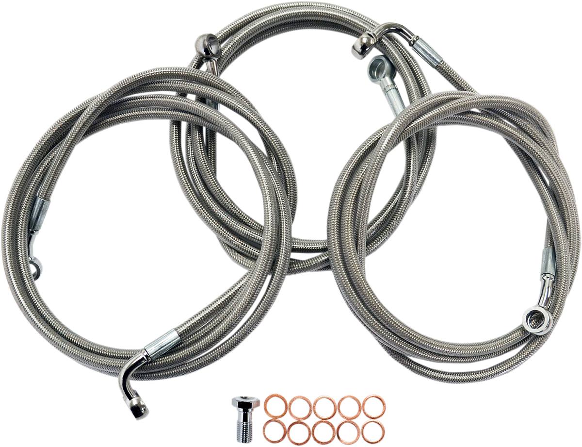 LA Choppers BRKLINE15-17 14+FL Abs - Stainless Steel