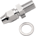 Drag Specialties FITTING,3/8'-24 Strght - Black