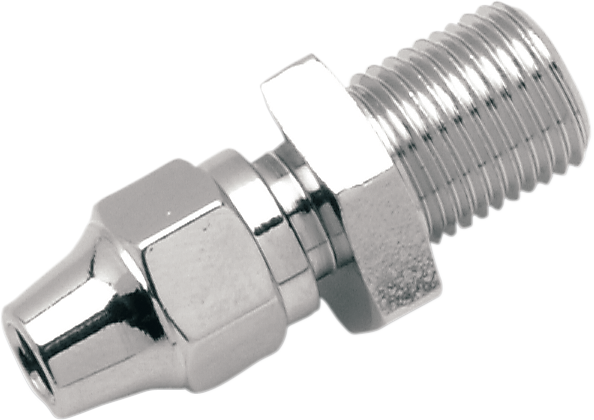 Drag Specialties FITTING,7/16'-24 Strght - Black