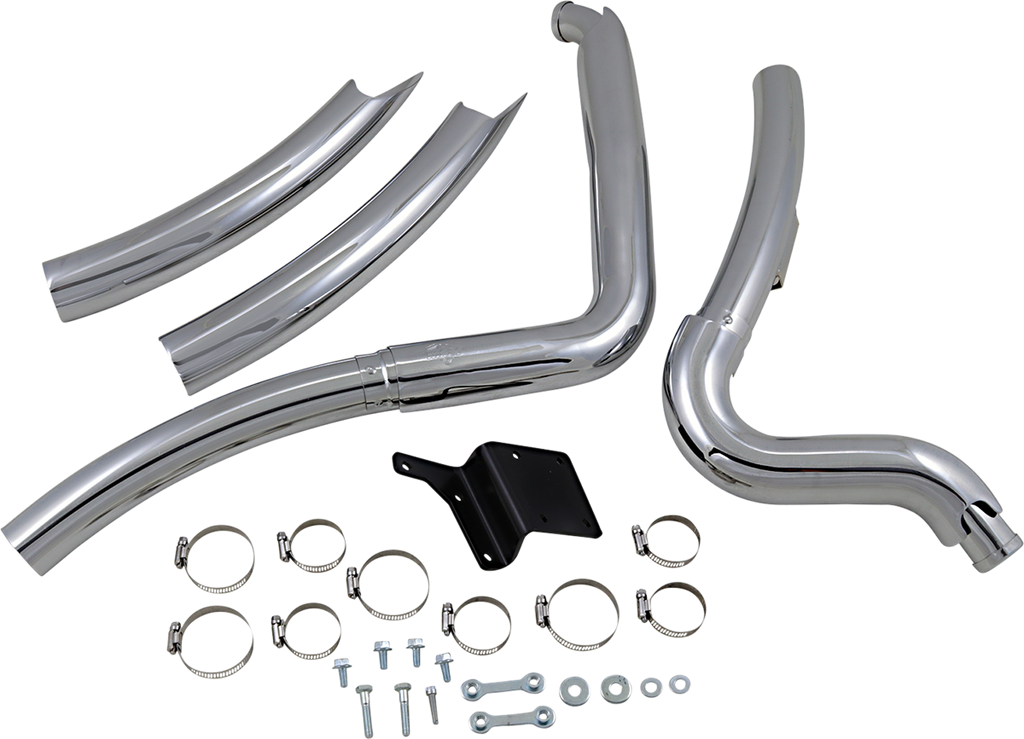 VANCE & HINES 2-into-2 Big Radius Exhaust System - Chrome - Dyna