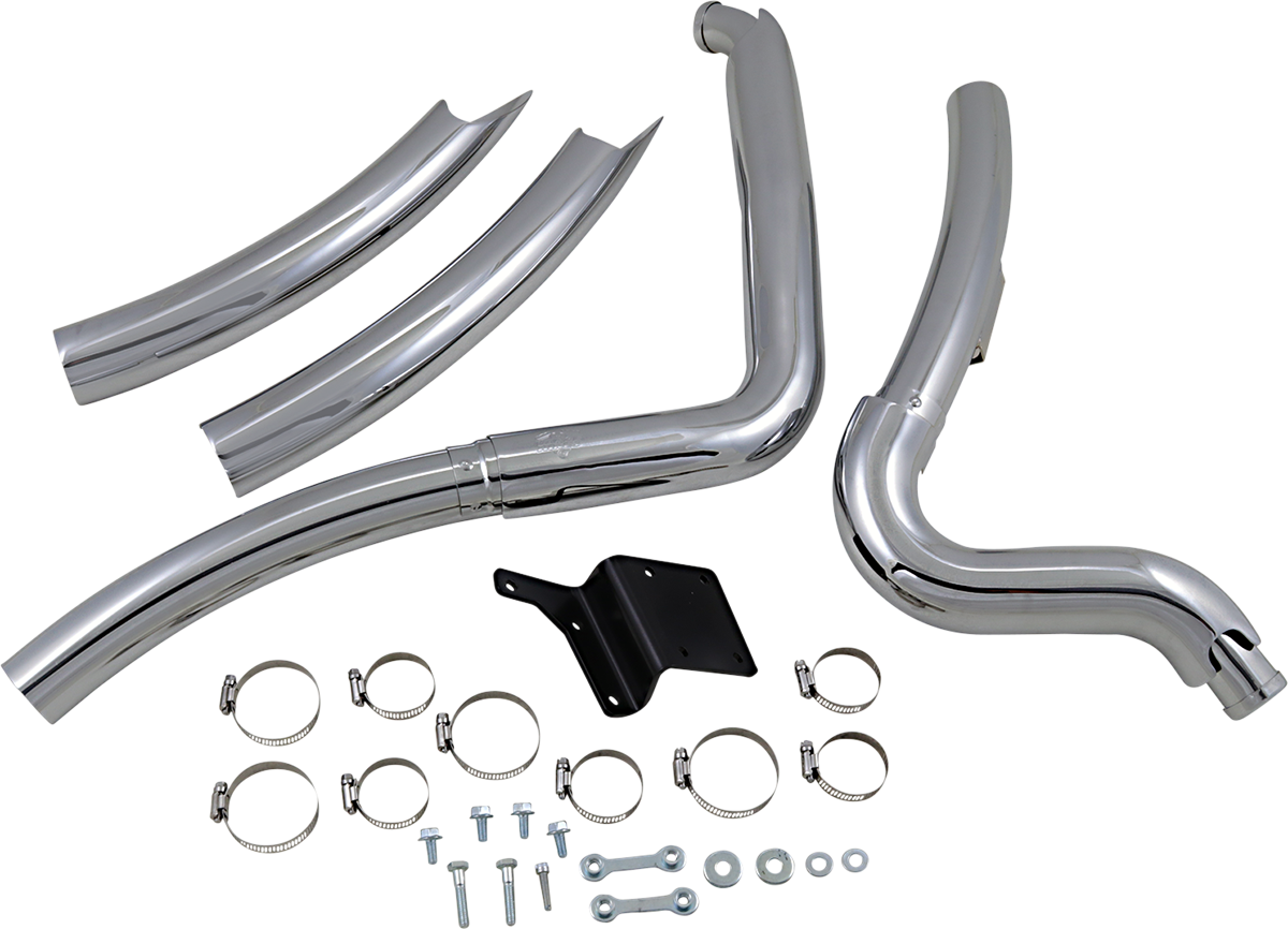 VANCE & HINES 2-into-2 Big Radius Exhaust System - Chrome - Dyna