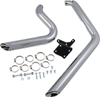 VANCE & HINES Shortshots Staggered Exhaust System - Chrome - Dyna