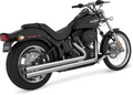 VANCE & HINES Big Shots Staggered Exhaust System - Long - Chrome - Softail