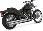 VANCE & HINES Big Shots Staggered Exhaust System - Long - Chrome - Softail