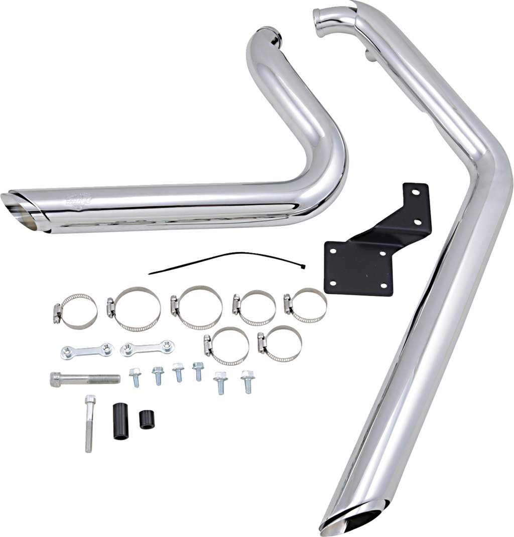 VANCE & HINES Shortshots Staggered Exhaust System - Chrome - Softail