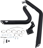 VANCE & HINES Shortshots Staggered Exhaust System - Matte Black Ceramic - Softail