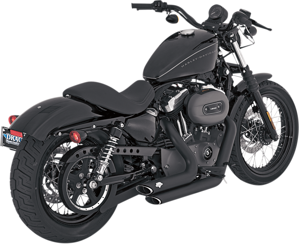 VANCE & HINES Shortshots Staggered Exhaust System - Black