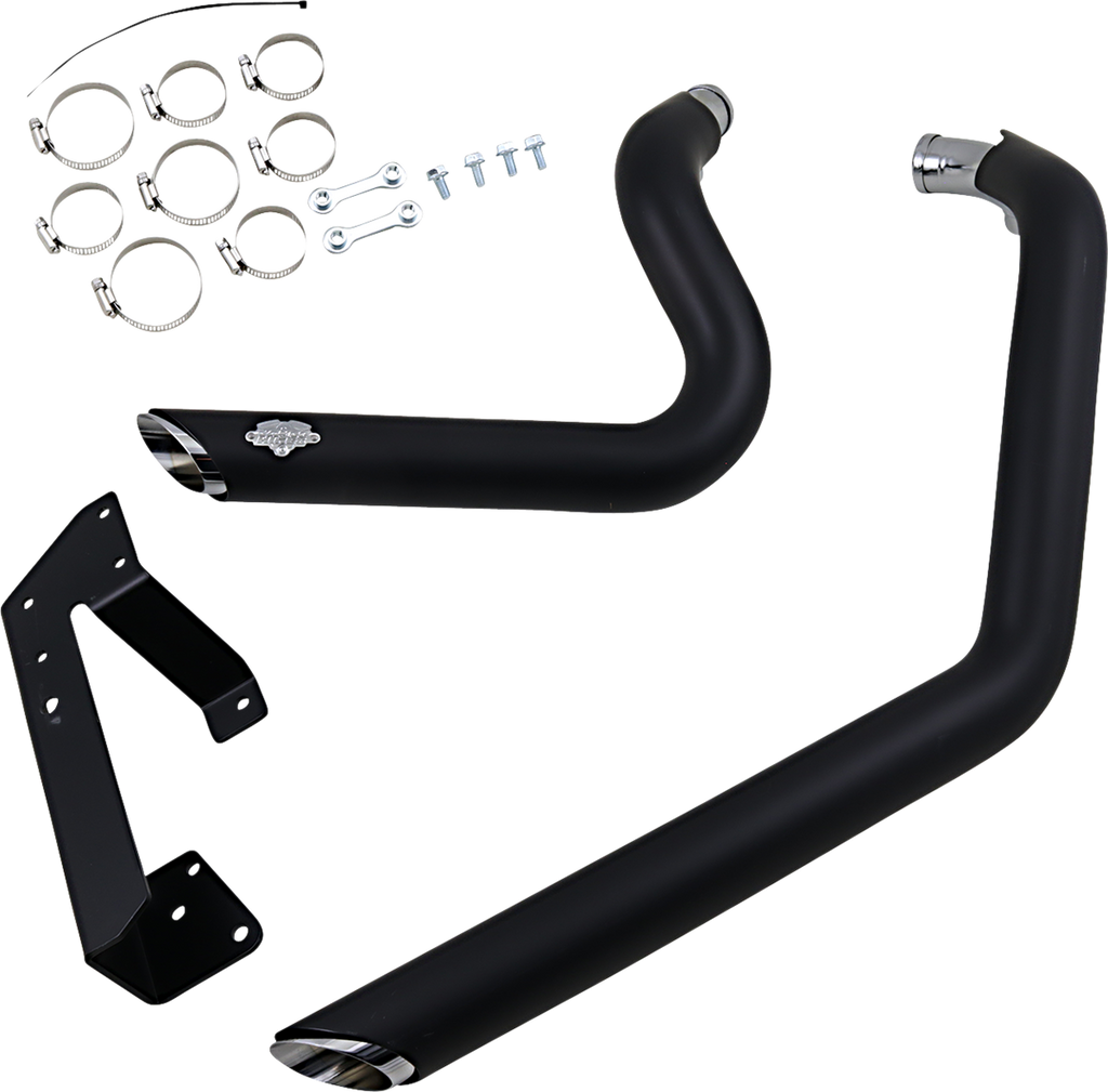 VANCE & HINES Shortshots Staggered Exhaust System - Black