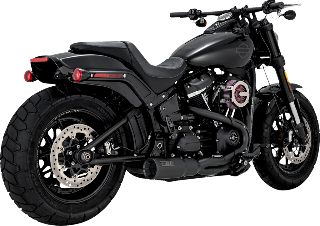 VANCE & HINES 2-into-1 Hi-Output Short Exhaust System - Stainless Steel - Black