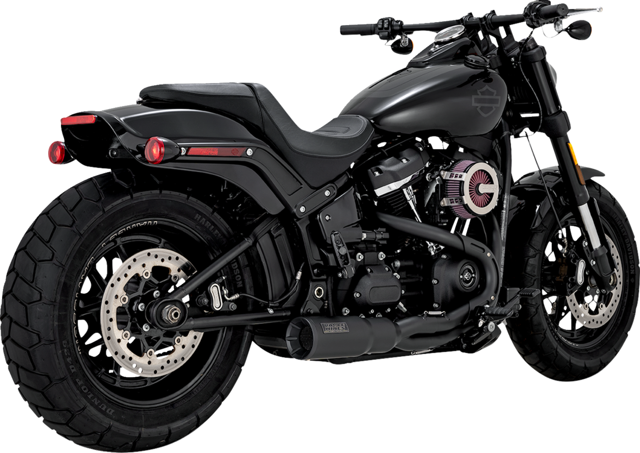 VANCE & HINES 2-into-1 Hi-Output Short Exhaust System - Stainless Steel - Black