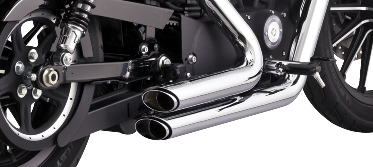 VANCE & HINES Shortshots Staggered Exhaust System - Chrome
