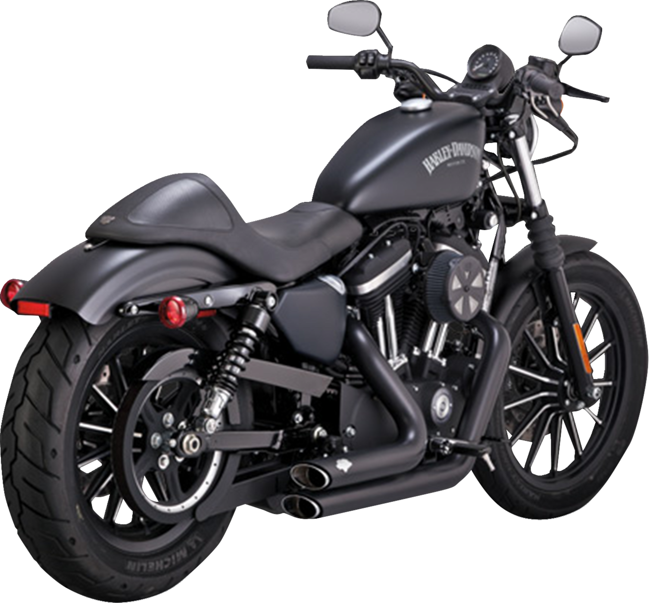 VANCE & HINES Shortshots Staggered Exhaust System - Black