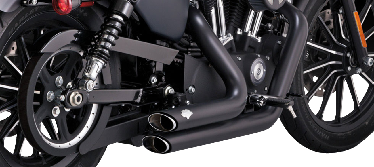 VANCE & HINES Shortshots Staggered Exhaust System - Black