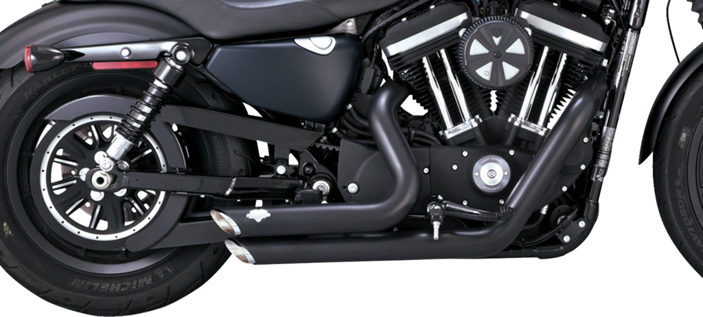 VANCE & HINES Shortshots Staggered Exhaust System - Black