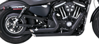 VANCE & HINES Shortshots Staggered Exhaust System - Black