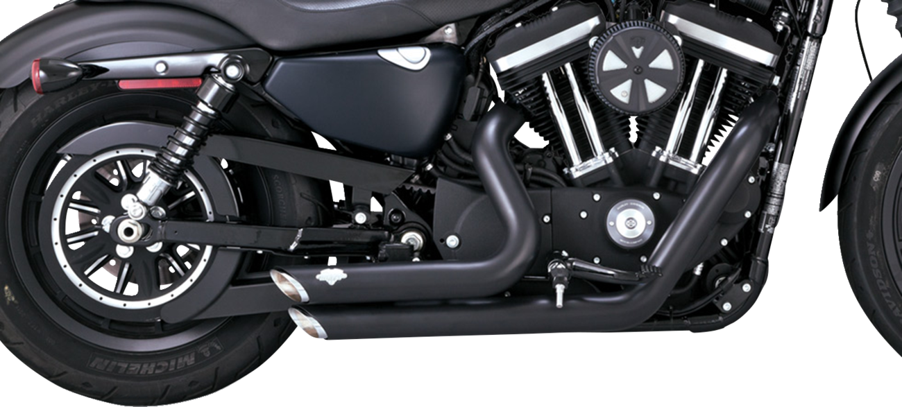 VANCE & HINES Shortshots Staggered Exhaust System - Black