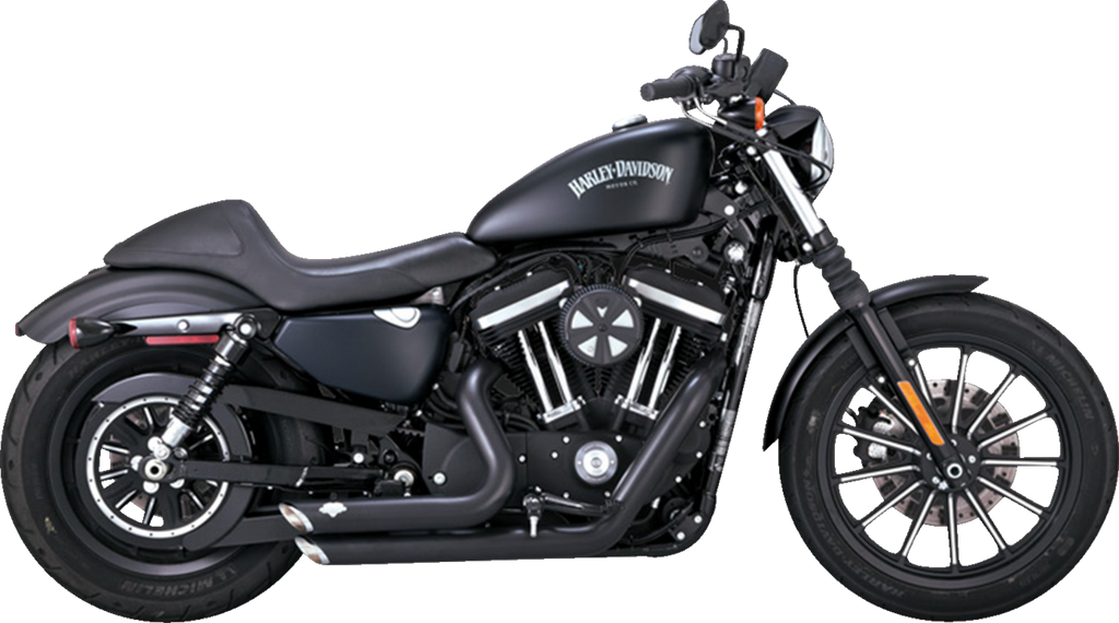 VANCE & HINES Shortshots Staggered Exhaust System - Black