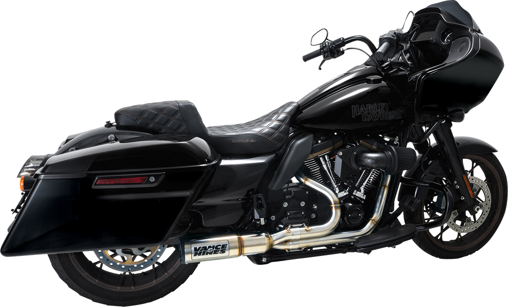 VANCE & HINES Hi-Output RR Exhaust System - Brushed