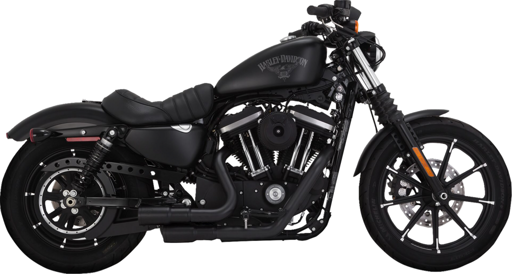 VANCE & HINES 2-into-2 Mini Grenades Exhaust System - Black