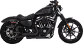 VANCE & HINES 2-into-2 Mini Grenades Exhaust System - Black