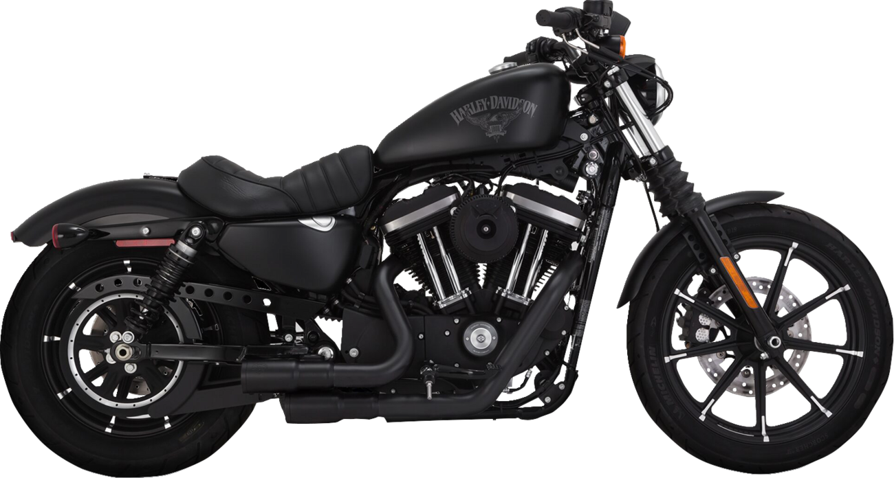 VANCE & HINES 2-into-2 Mini Grenades Exhaust System - Black