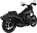 VANCE & HINES 2-into-1 Upsweep Exhaust System - Black - Stainless Steel