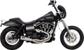VANCE & HINES 2-into-1 Upsweep Exhaust System - Brushed - Stainless Steel
