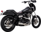 VANCE & HINES 2-into-1 Upsweep Exhaust System - Brushed - Stainless Steel
