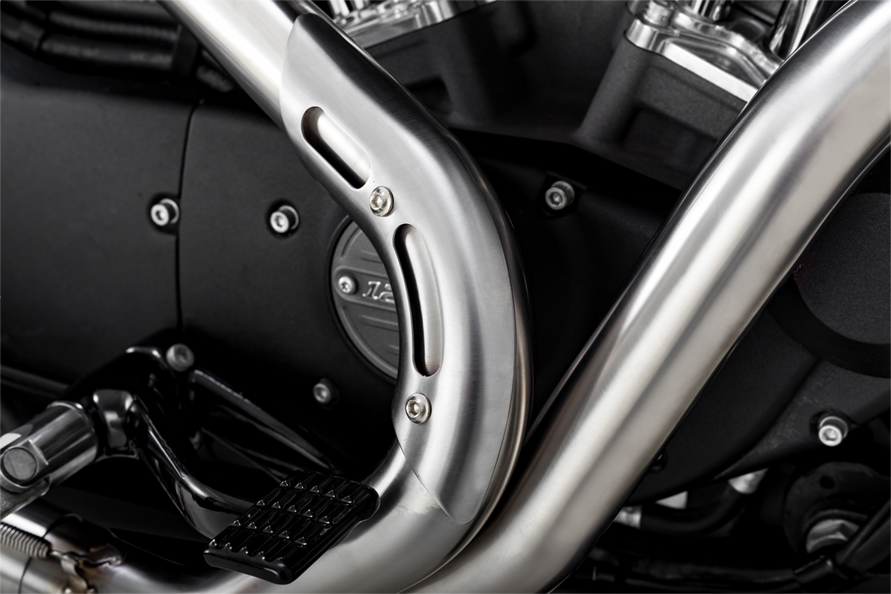 VANCE & HINES 2-into-1 Upsweep Exhaust System - Brushed - Stainless Steel