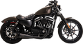 VANCE & HINES Upsweep 2-into-1 Exhaust System - Stainless Steel - Black
