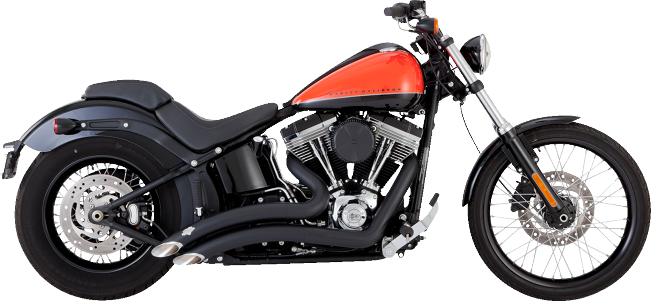 VANCE & HINES 2-into-2 Big Radius Exhaust System - Matte Black