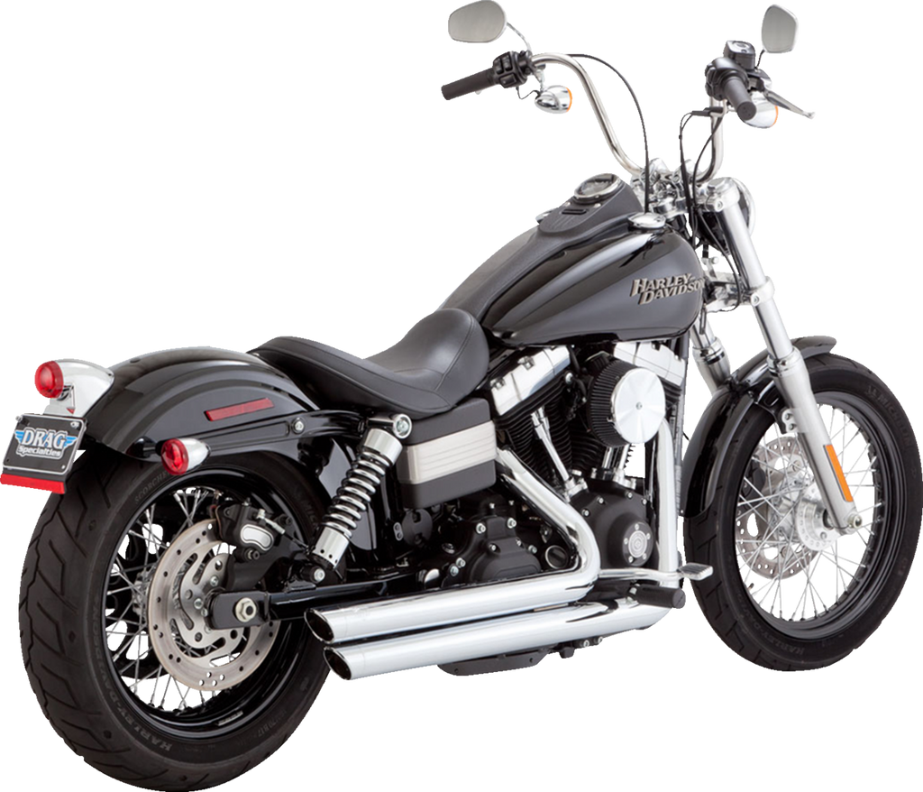 VANCE & HINES Big Shots Staggered Exhaust System - Chrome
