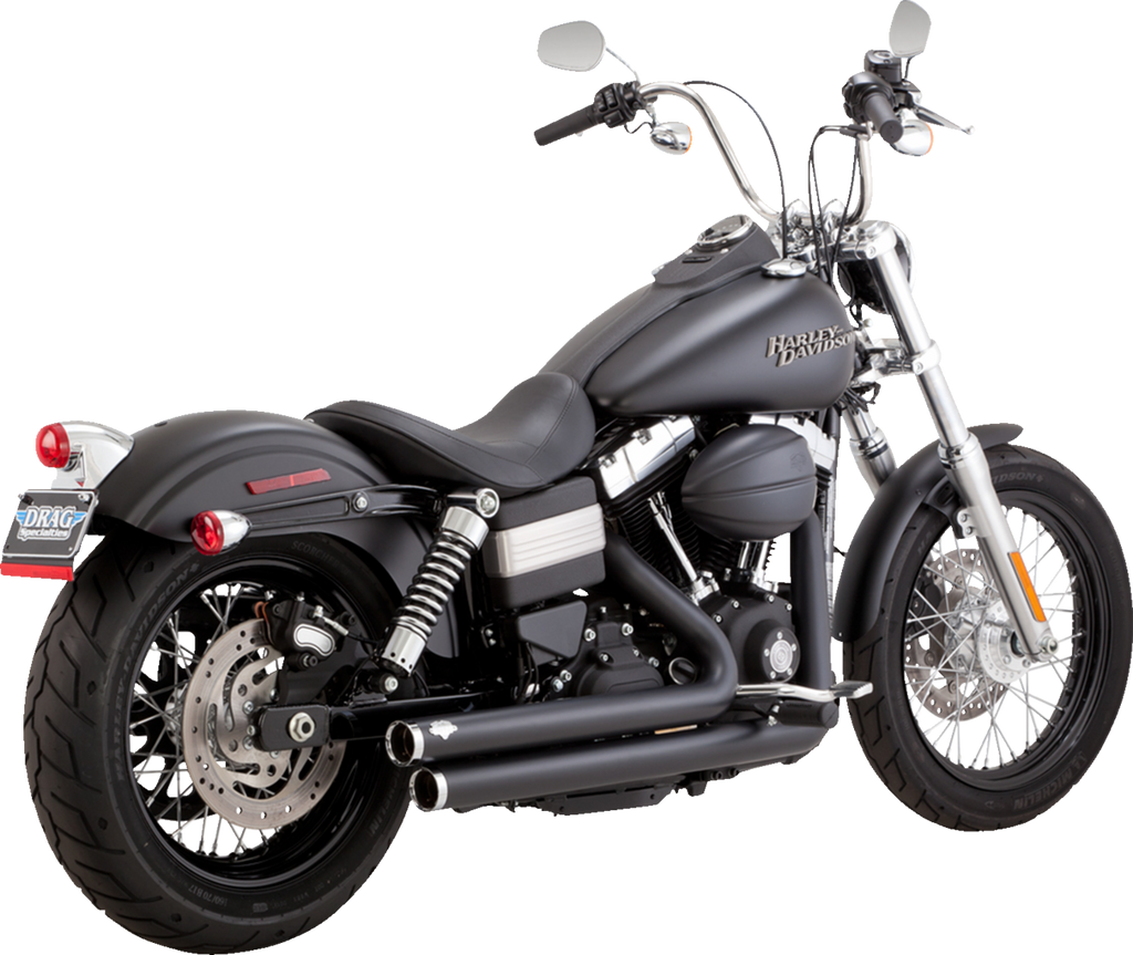 VANCE & HINES Big Shots Staggered Exhaust System - Matte Black
