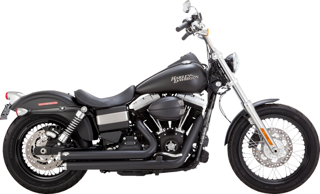 VANCE & HINES Big Shots Staggered Exhaust System - Matte Black