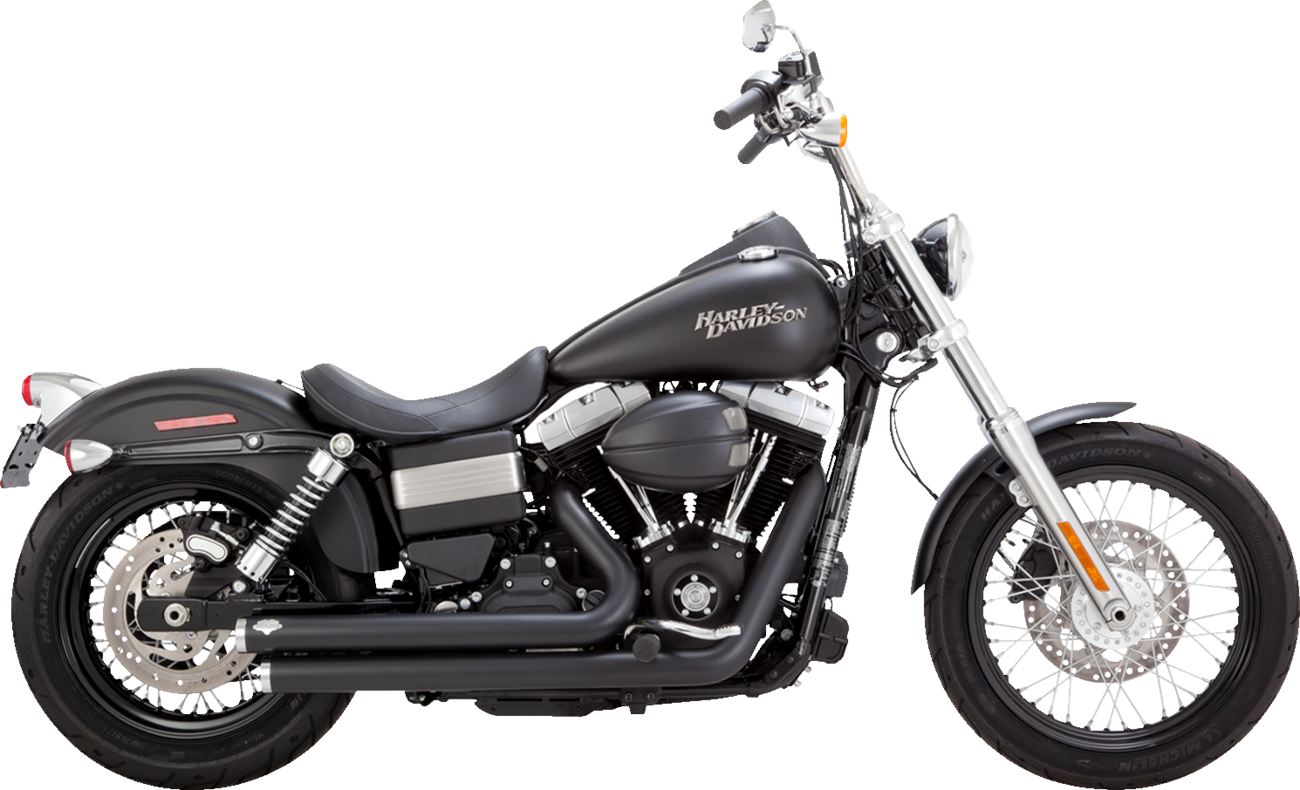 VANCE & HINES Big Shots Staggered Exhaust System - Matte Black