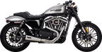VANCE & HINES 2-into-1 Upsweep Exhaust System - Stainless Steel