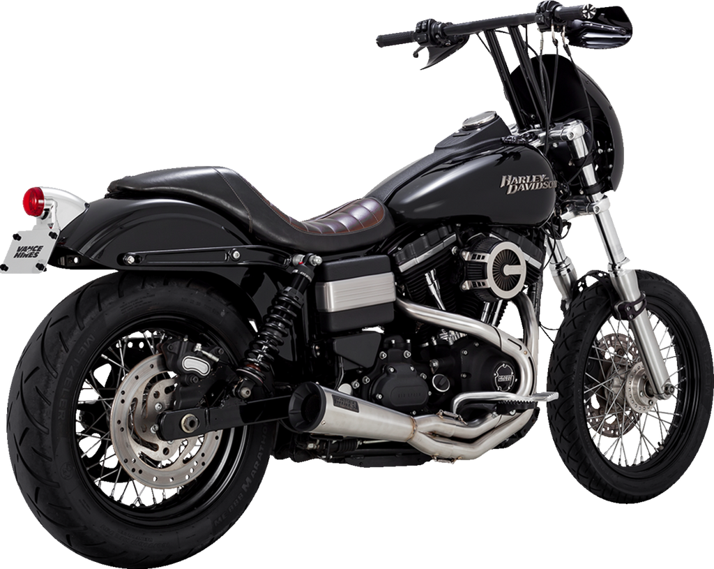 VANCE & HINES 2-into-1 Upsweep Exhaust System - Brushed