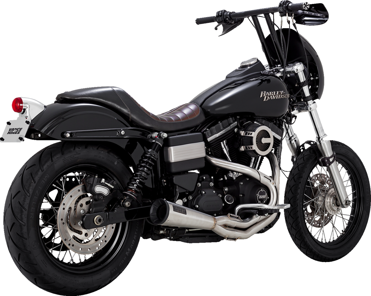 VANCE & HINES 2-into-1 Upsweep Exhaust System - Brushed